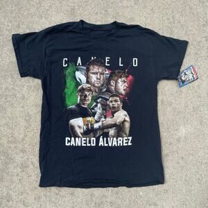 Canelo Alvarez T Shirt Boxing Tee Double Sided Black Mens Small